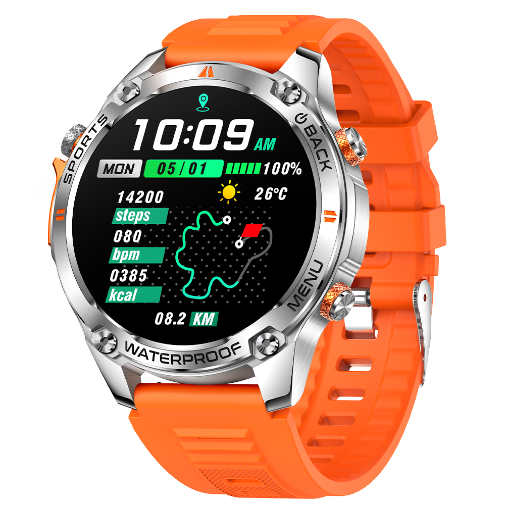 SENBONO Smart Outdoor Watch G100 Sports Watch 1.43 Inch GPS Bluetooth Calling Voice Assistant Remote Camera Fitness Tracker Smart Sports Glasses