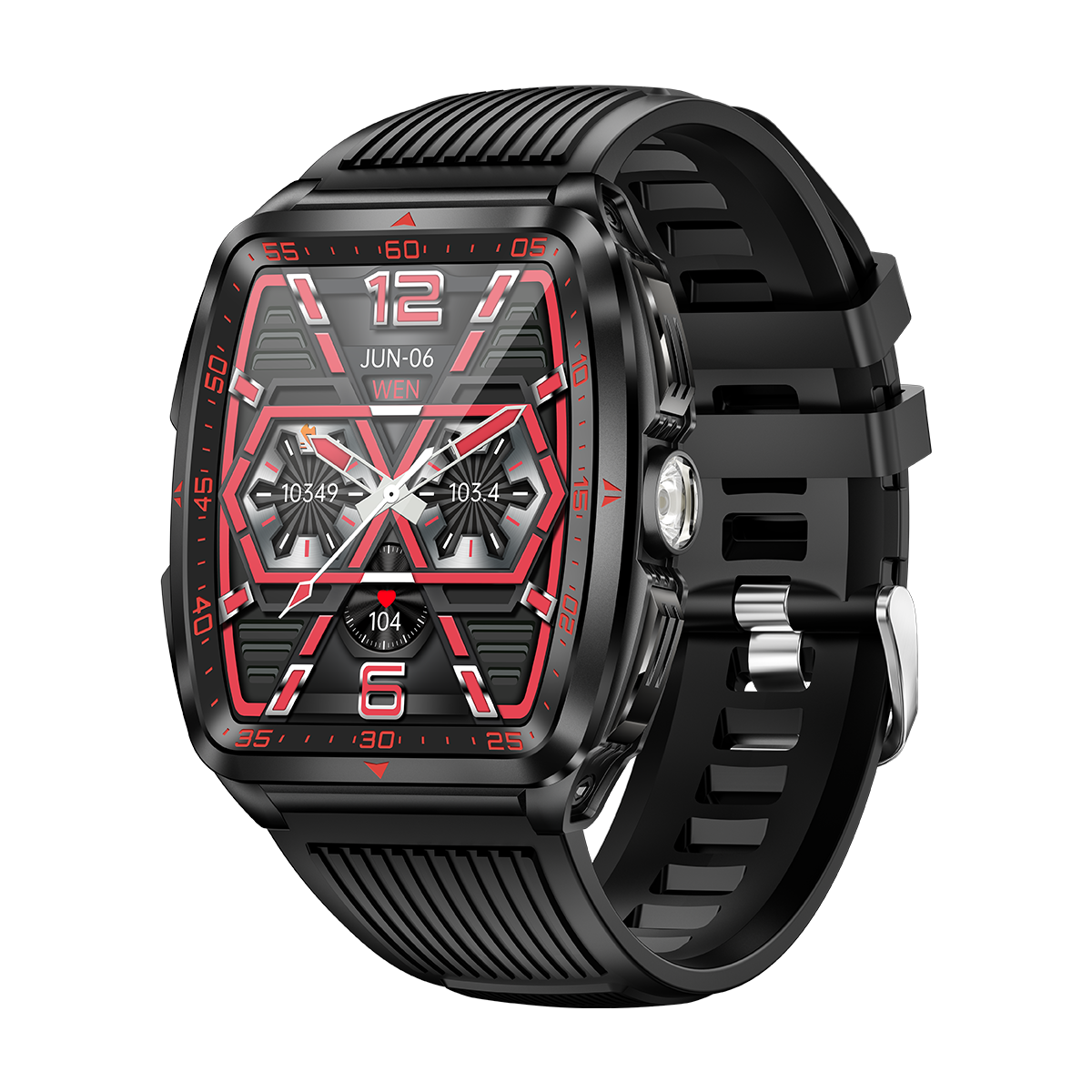 SENBONO KT83 smart watch remote control photography, heart rate and stress monitoring, exercise recording, voice assistant/information storage, etc.