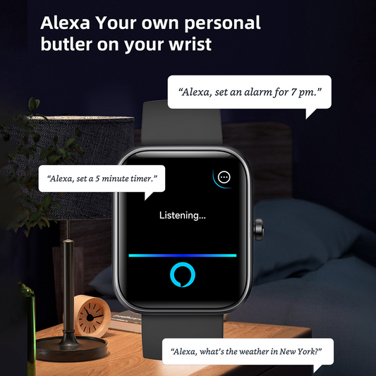 SENBONO Smartwatch IDW25 full screen touch IP68 waterproof 1.83-inch custom dial female health tracking, monitoring heart rate blood oxygen and other health data