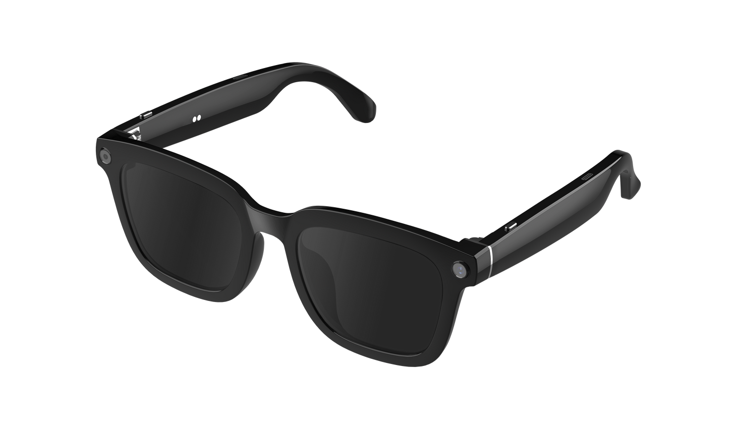 SENBONO V03 Smart ai glasses UV400 anti-ultraviolet round frame video call recording 5MP HD music playback ai object recognition sports smart outdoor sunglasses