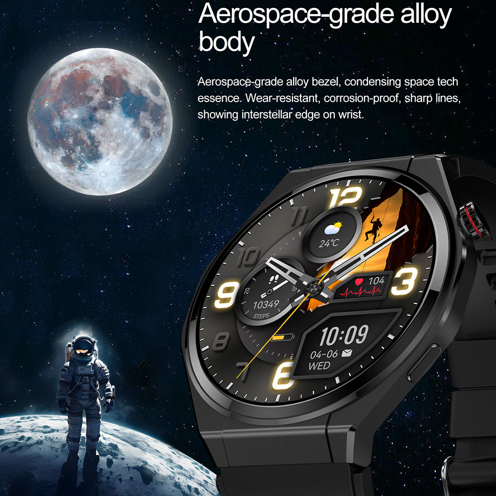 SENBONO HK5 Smartwatch 1.75 inches AEMLED HD Ultra-thin body Wireless calling NFC Heart rate  blood pressure health monitoring Waterproof sports smartwatches for men and women