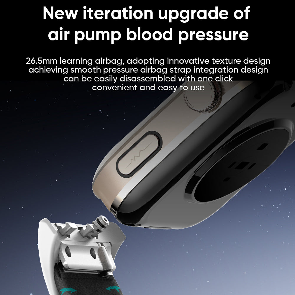 SENBONO MT115 smart watch integrates fitness tracking, wireless calling, air-pump blood pressure measurement, blood oxygen monitoring, and sleep monitoring functions, making it a health-focused smart watch suitable for both men and women.