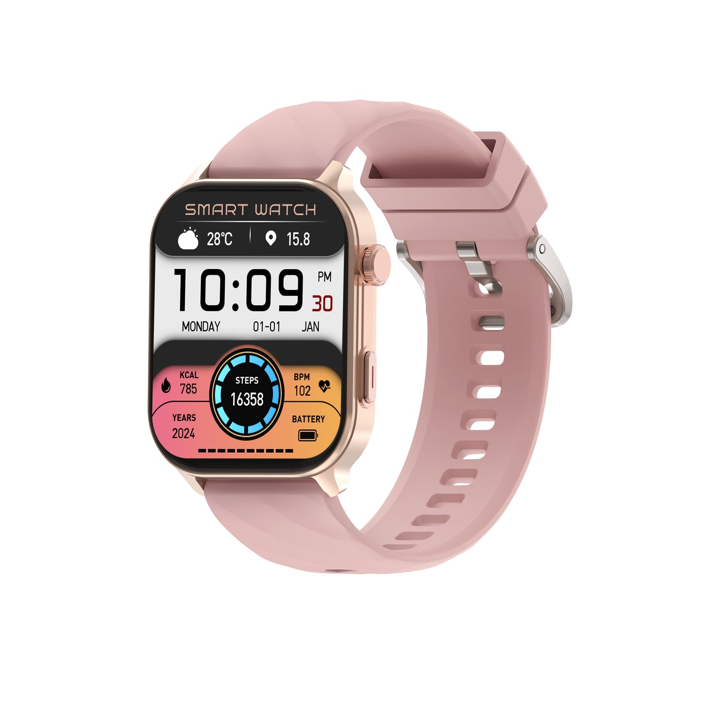 SENBONO LC211 Women's Smartwatch 2.01 Inch Fitness Tracker with GPS Compass, Heart Rate, Sleep and Blood Oxygen Monitoring for iOS and Android Outdoor Smartwatch
