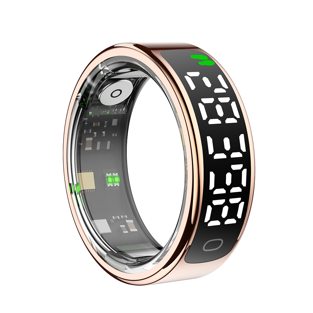 SENBONO R13 Smart Ring, Stainless Steel, Bluetooth 5.3, Health Monitoring, Gesture Interaction, Sleep Monitoring, Somatosensory Gaming, 5ATM Waterproof, High-End Fashion Smart Couple Ring