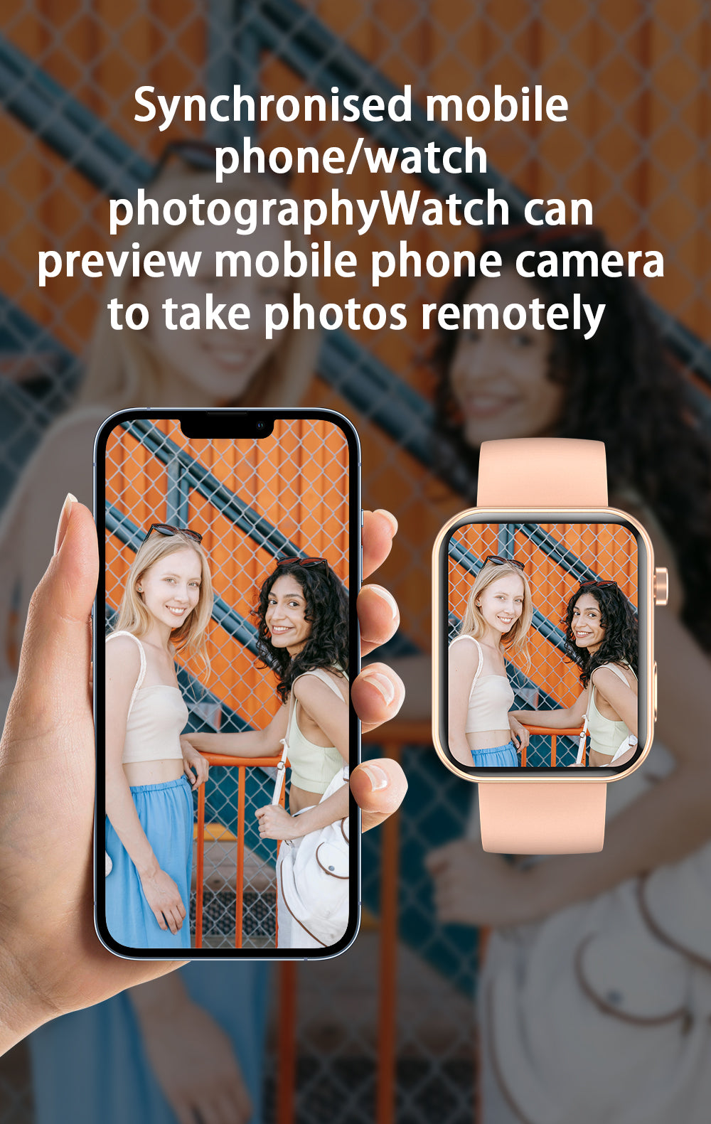 SENBONO P51 stylish Smartwatch can preview your phone's camera feed, is IP67 waterproof, allows remote photo taking, makes calls via Bluetooth, features over 100 sports modes, and supports video recording. It's a sports smartwatch.