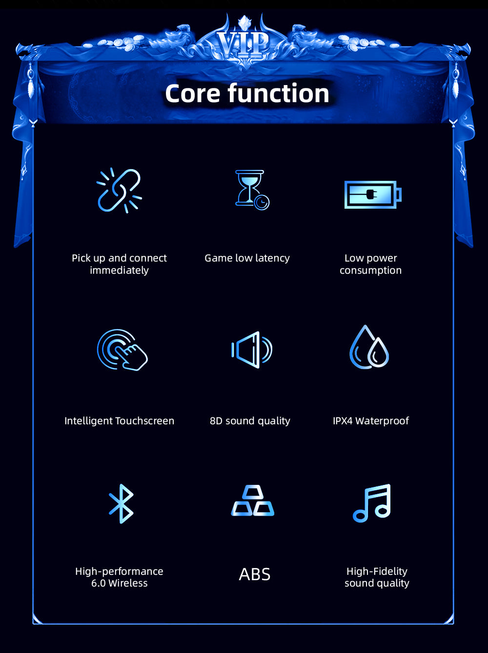 SENBONO Q11 Lightweight Clip-on Wireless Bluetooth Earphones - Open-ear design, stereo sound, high-definition calls, IPX4 waterproof and sweatproof, long standby time, low latency for gaming, compatible with both IOS and Android.