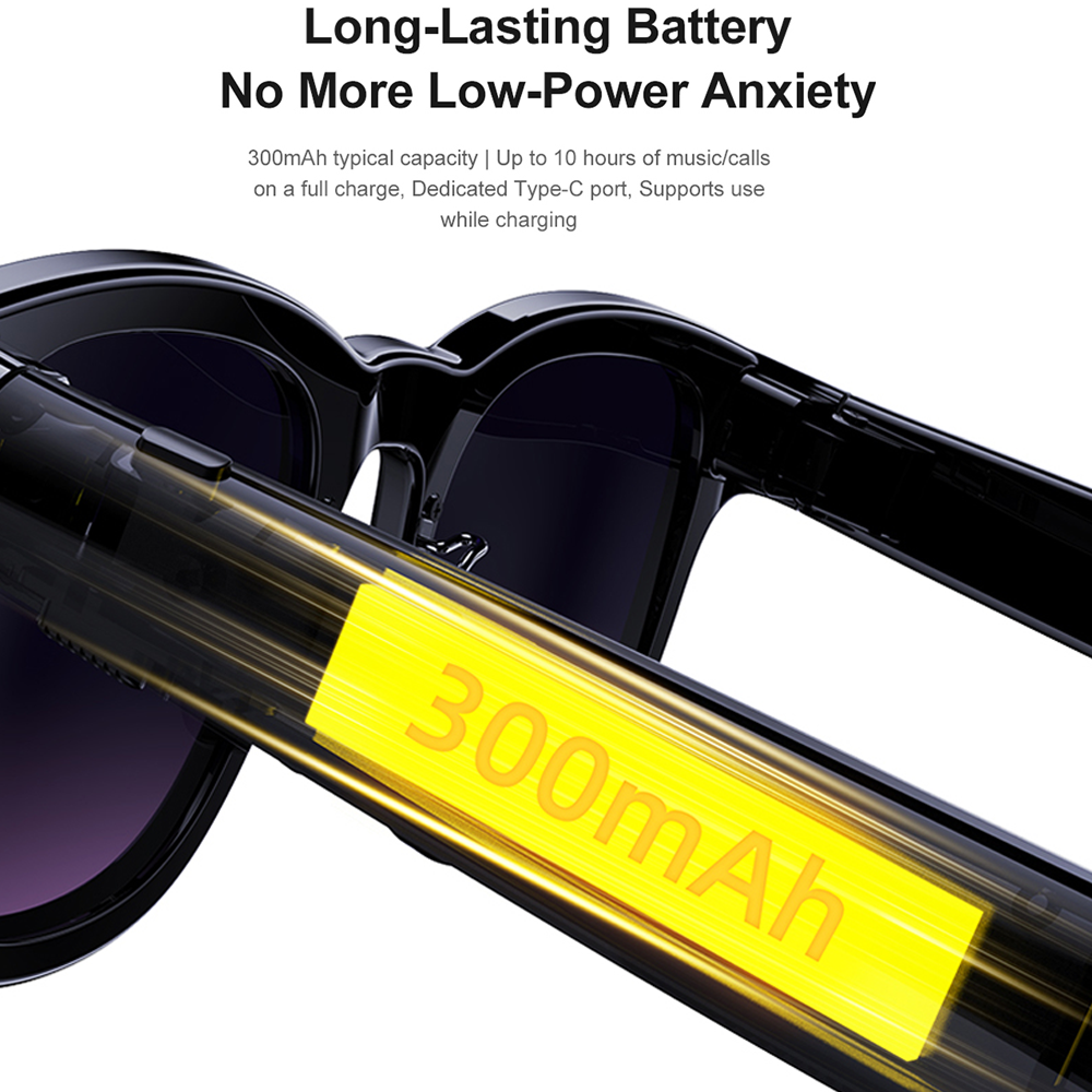 SENBONO Smart Translation Glasses A2 are equipped with an 8MP high-definition camera (GPT large model), an AI translation assistant, Bluetooth calling with dual microphones and noise reduction, and are compatible with Android and iOS systems.