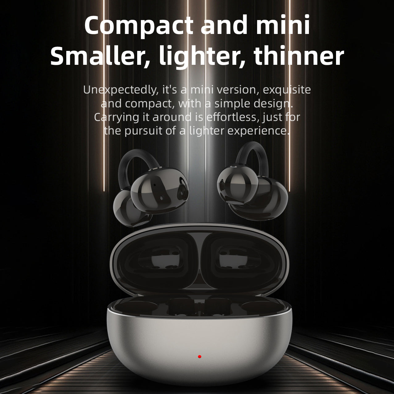 SENBONO Q13 2026 New Clip-On Wireless Earbuds — High-performance Bluetooth 6.0, instant automatic pairing, low power consumption with long battery life, IPX4 sweat and water resistance, Hi-Fi stereo sound quality; compatible with iOS and Android devices.