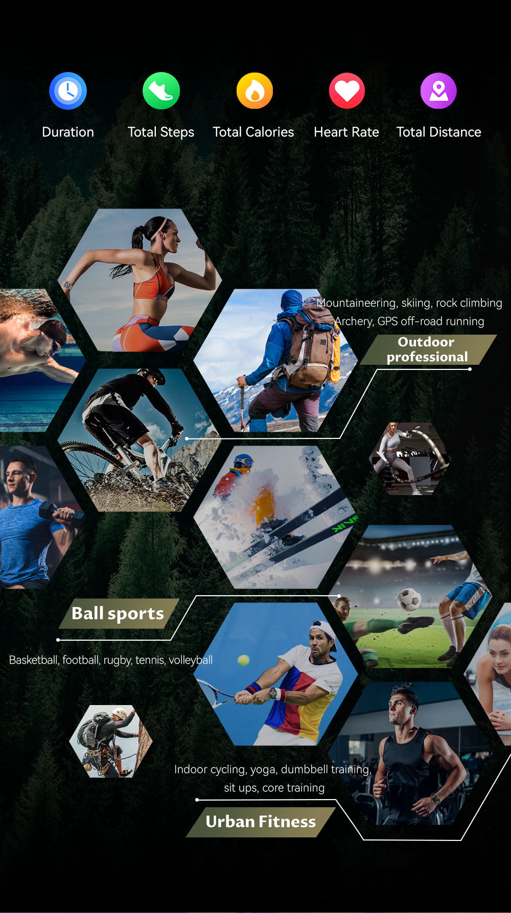 SENBONO Smart watch KC82 has built-in PGS positioning sports tracking altitude compass function AI voice assistant and Bluetooth call function and is suitable for fitness mountaineering daily life etc