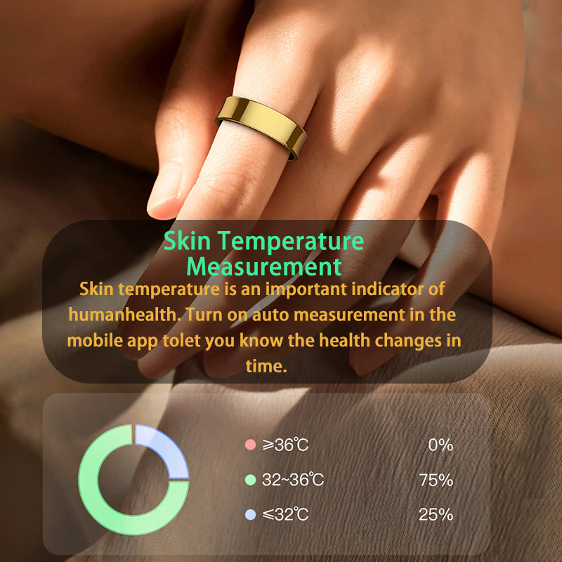 SENBONO R09 Smart Ring Health & Fitness Tracker with Heart Rate, Sleep Monitoring 5ATM Waterproof for Android & iOS