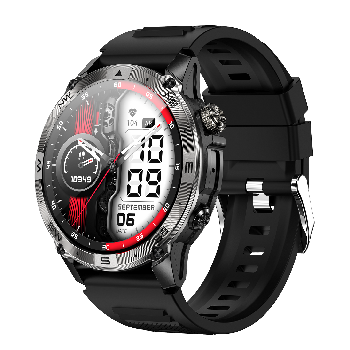 SENBONO smart watch HK08 GPS positioning air pressure compass bluetooth call message push large capacity battery men's outdoor smart watch