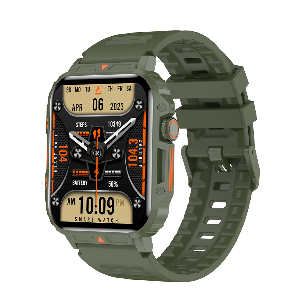 SENBONO Smartwatch L81 encoder 1.95 inches, supports heart rate Blood oxygen and other monitoring, step counting and other functions, two colors optional