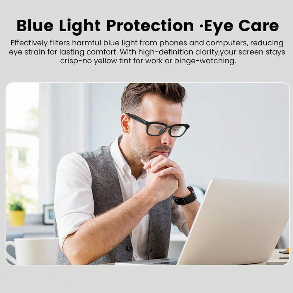 SENBONO V03 Smart ai glasses UV400 anti-ultraviolet round frame video call recording 5MP HD music playback ai object recognition sports smart outdoor sunglasses