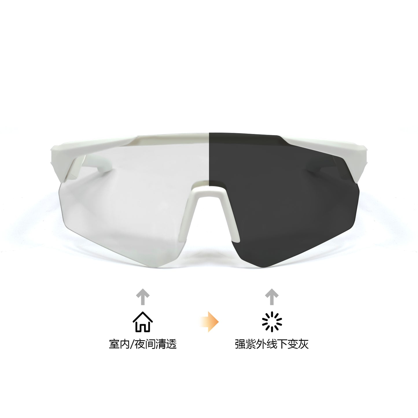 SENBONO QY-PRO2 Smart glasses are the first choice The large frame and colored polarized lenses can effectively block the glare of the sun and easily cope with scenes such as cycling and mountaineering.