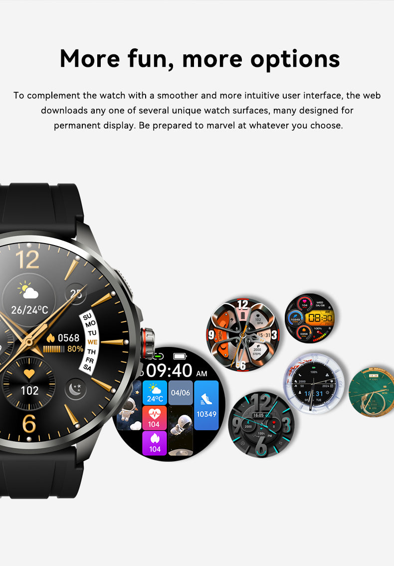 SENBONO Smart 4G watch H99, 1.95 inches, 200w rotating camera, 1100MAH large battery, GPS, video call, NFC access control, card-insertable 4G Android smart watch (with heart rate monitoring)