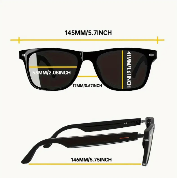 SENBONO Smart Glasses E13 Wireless BT 5.0 Sunglasses Outdoor Sport Hands-Free Call Music Headphone Anti-Blue Eyeglasses