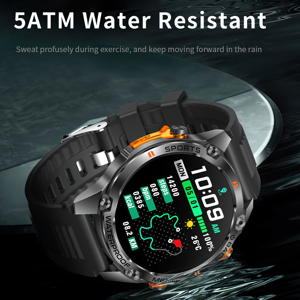 SENBONO Smart Outdoor Watch G100 Sports Watch 1.43 Inch GPS Bluetooth Calling Voice Assistant Remote Camera Fitness Tracker Smart Sports Glasses