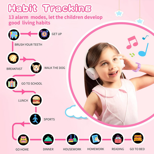 SENBONO smart children's M03 watch 1.8 inches, built-in camera, MP3 player, alarm clock, flashlight, children's story, learning words, children's smart watch