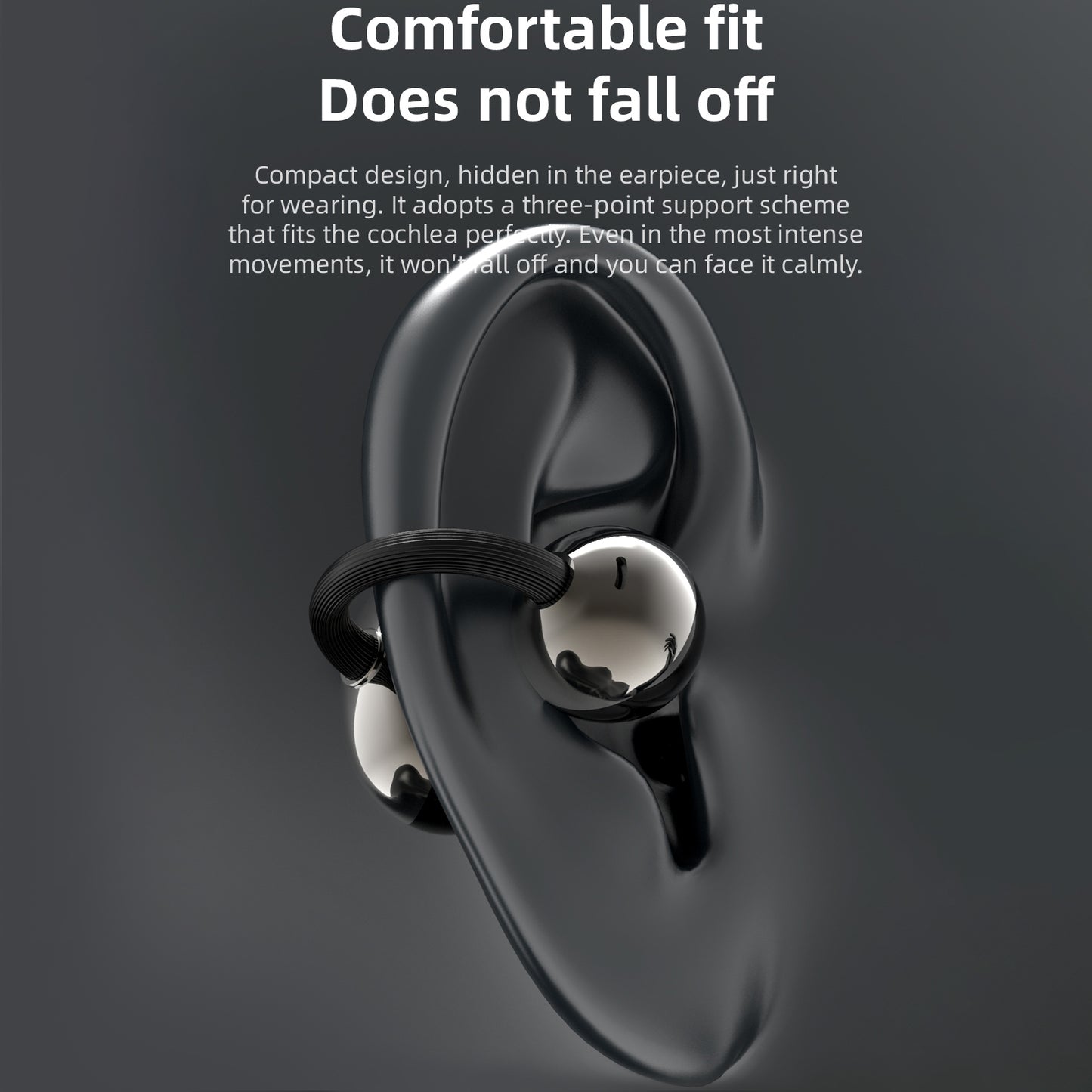 SENBONO Q13 2026 New Clip-On Wireless Earbuds — High-performance Bluetooth 6.0, instant automatic pairing, low power consumption with long battery life, IPX4 sweat and water resistance, Hi-Fi stereo sound quality; compatible with iOS and Android devices.