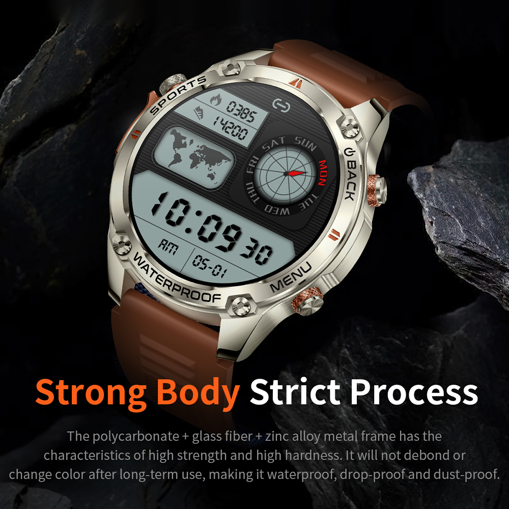 SENBONO Smart Outdoor Watch G100 Sports Watch 1.43 Inch GPS Bluetooth Calling Voice Assistant Remote Camera Fitness Tracker Smart Sports Glasses