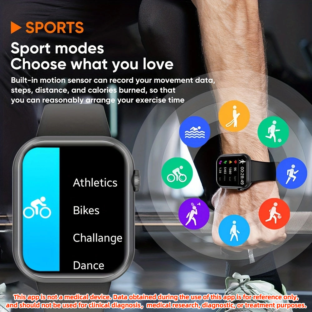 SENBONO Smartwatch life3 accurate heart rate/blood oxygen Monitoring ultra-long battery life + waterproof design, real-time running tracking and multi-sport mode recognition