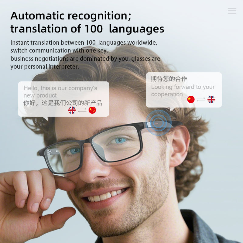 SENBONO smart translation glasses G07 detachable temples UV400 ultraviolet protection Bluetooth answering voice assistant AI translation outdoor smart sports glasses