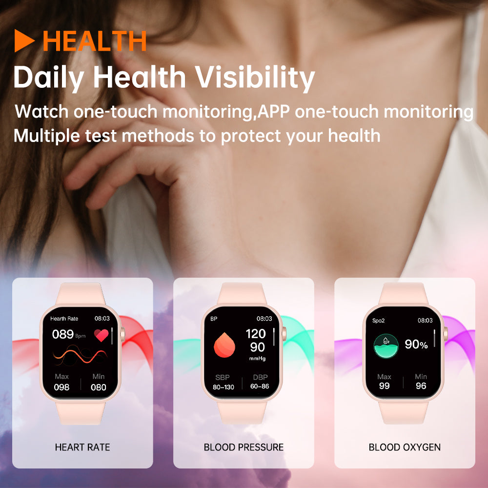 SENBONO Smartwatch life3 accurate heart rate/blood oxygen Monitoring ultra-long battery life + waterproof design, real-time running tracking and multi-sport mode recognition