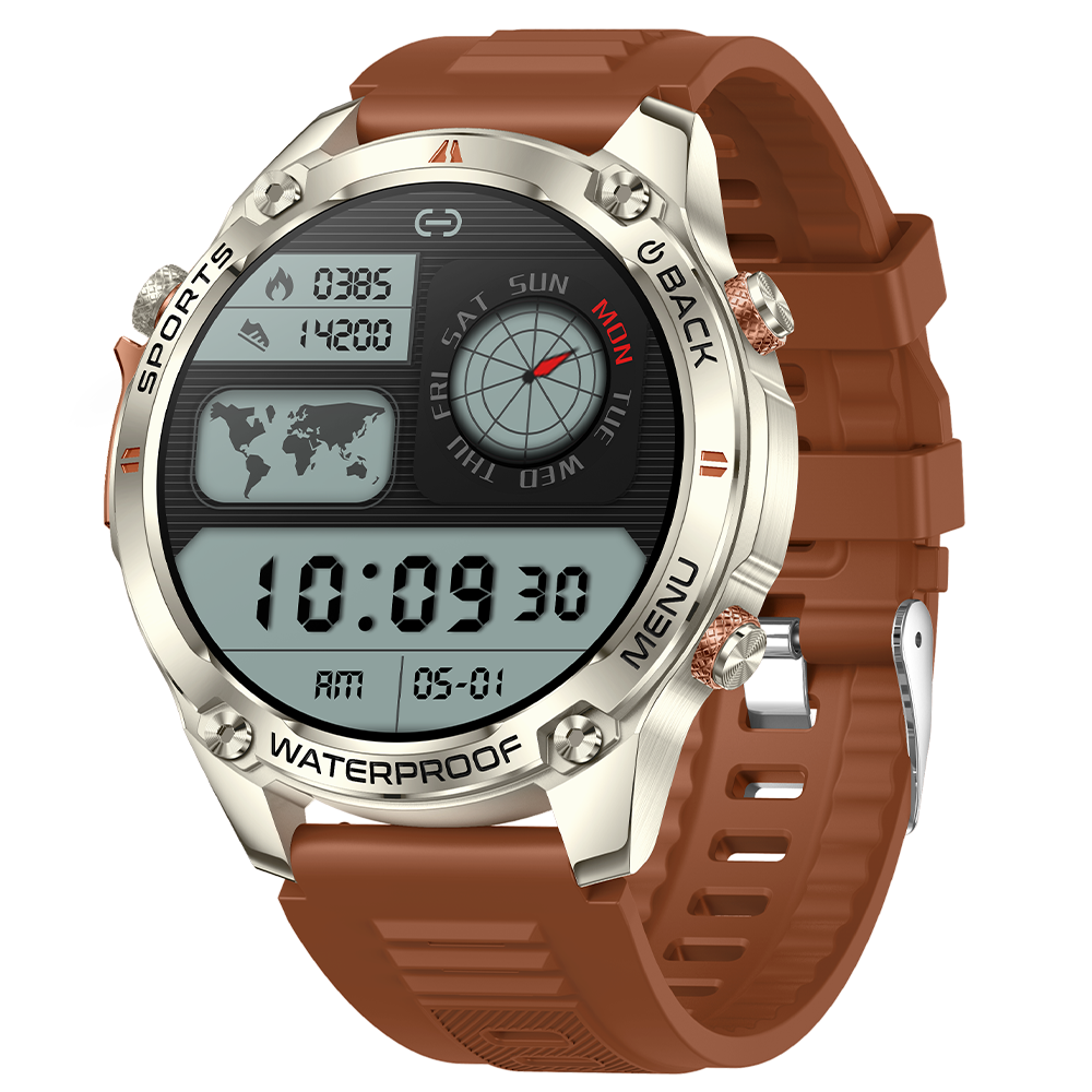 SENBONO Smart Outdoor Watch G100 Sports Watch 1.43 Inch GPS Bluetooth Calling Voice Assistant Remote Camera Fitness Tracker Smart Sports Glasses