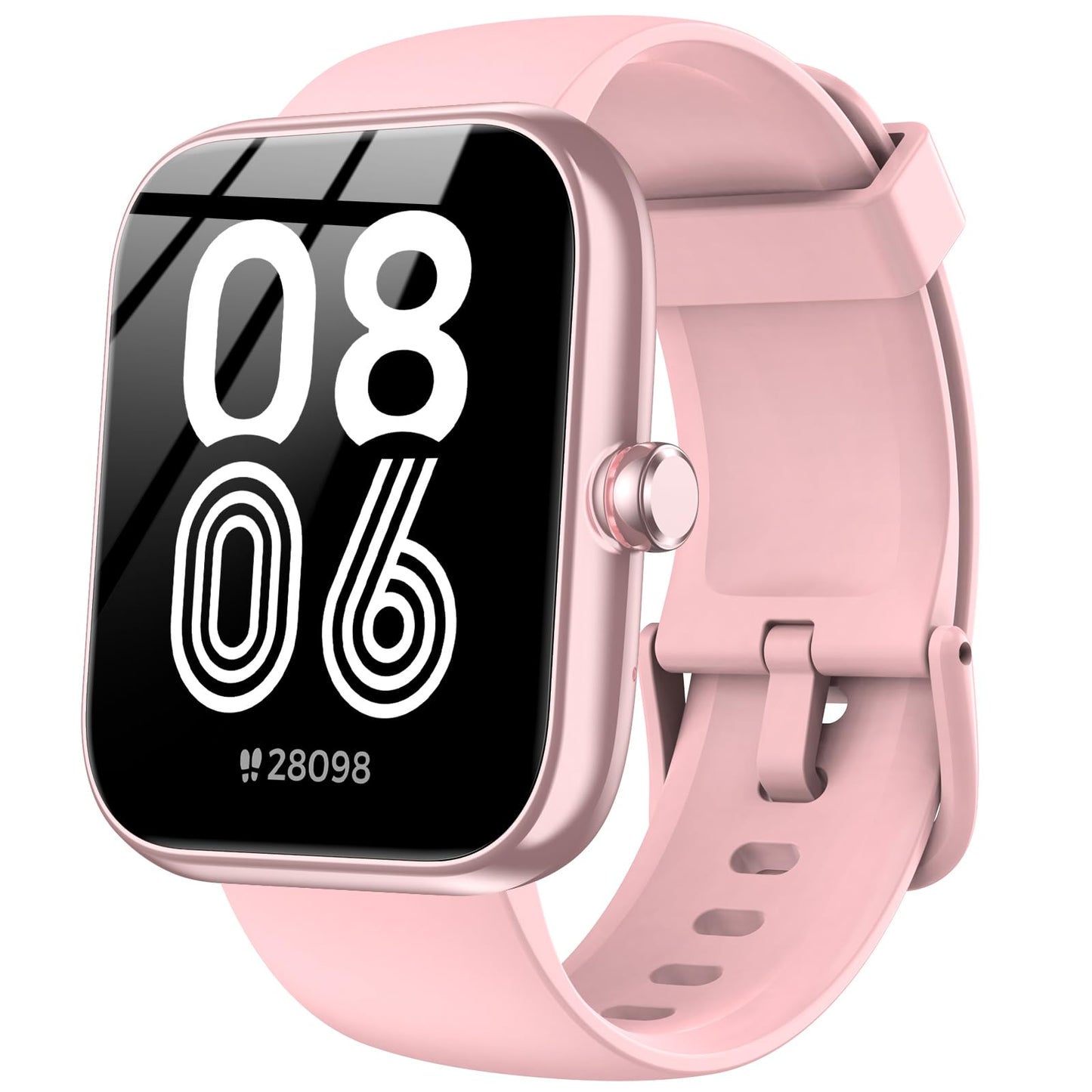 SENBONO Smartwatch IDW25 full screen touch IP68 waterproof 1.83-inch custom dial female health tracking, monitoring heart rate blood oxygen and other health data