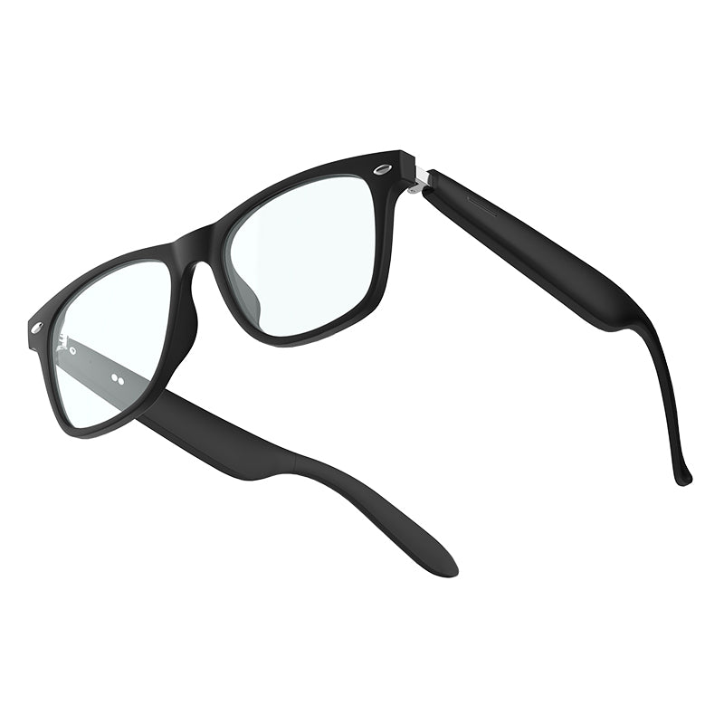 SENBONO Smart Glasses A01 Polarized Sunglasses Men and Women Bluetooth Glasses Remote Control Shooting Voice Assistant Microphone Anti-UV/Driving/Fishing/Listening to Music