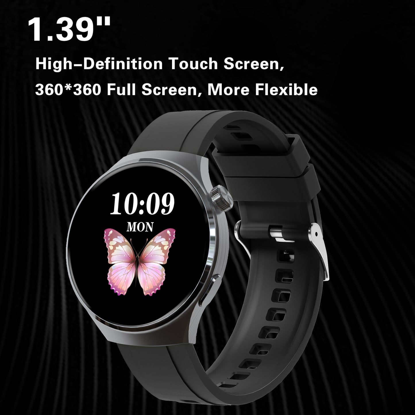 SENBONO V19 Smart watch Bluetooth wireless call 3D dial customized heart rate blood oxygen monitoring menstrual management sports outdoor smart watch