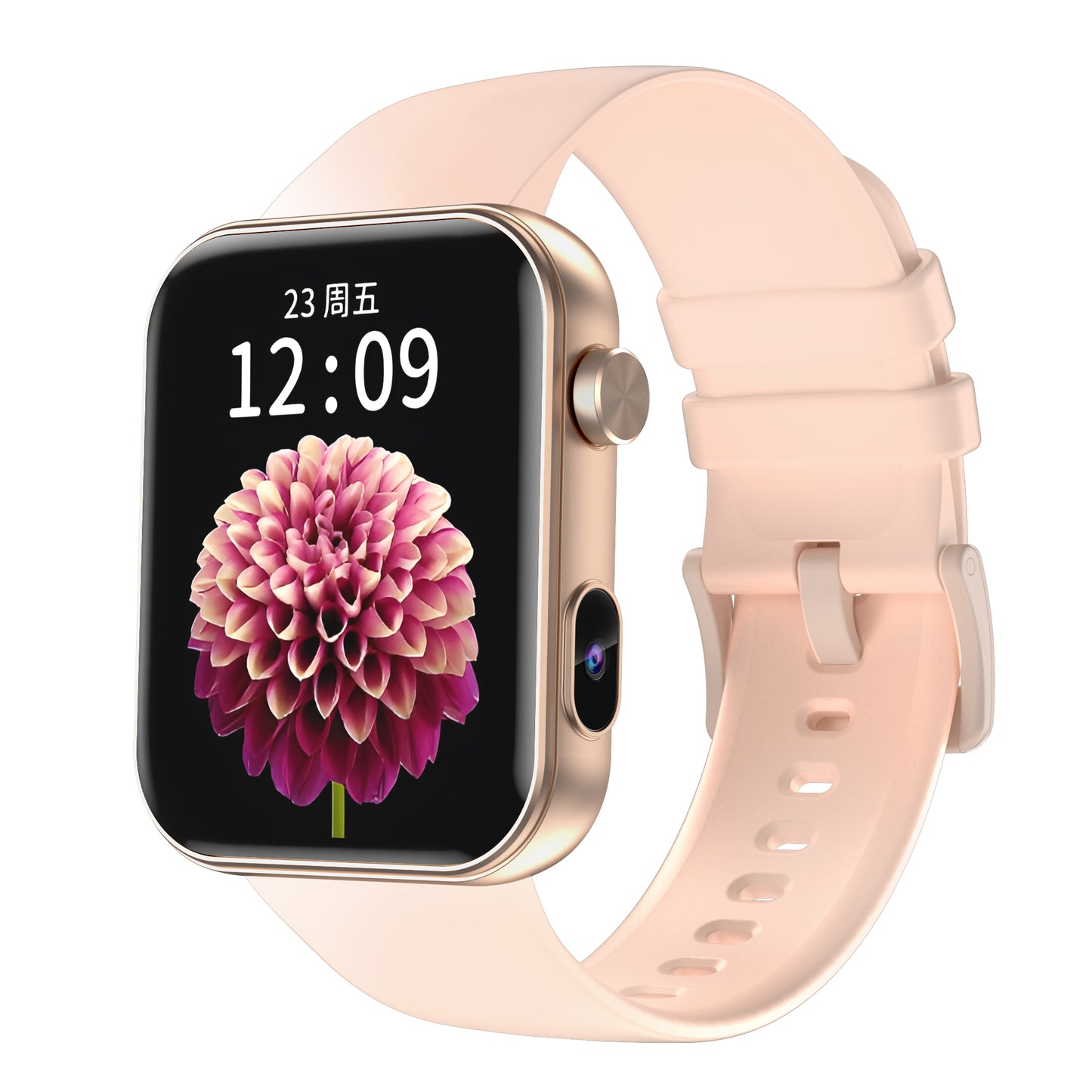 SENBONO P51 stylish Smartwatch can preview your phone's camera feed, is IP67 waterproof, allows remote photo taking, makes calls via Bluetooth, features over 100 sports modes, and supports video recording. It's a sports smartwatch.