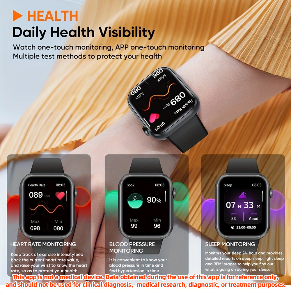 SENBONO Smartwatch life3 accurate heart rate/blood oxygen Monitoring ultra-long battery life + waterproof design, real-time running tracking and multi-sport mode recognition