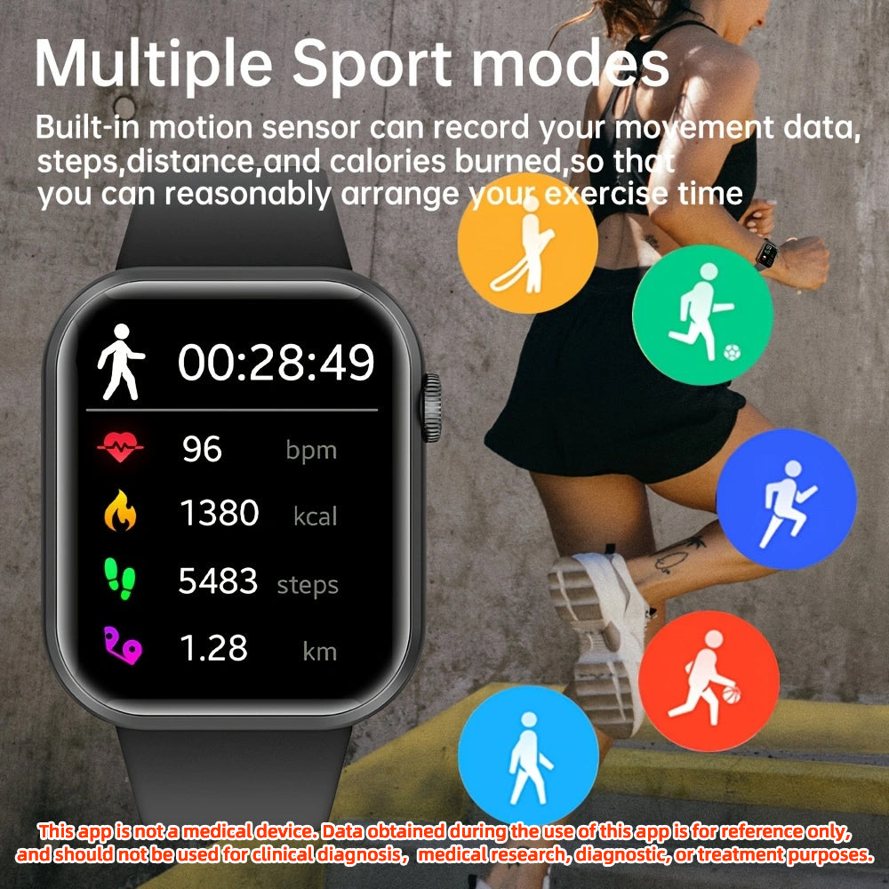 SENBONO Smartwatch life3 accurate heart rate/blood oxygen Monitoring ultra-long battery life + waterproof design, real-time running tracking and multi-sport mode recognition