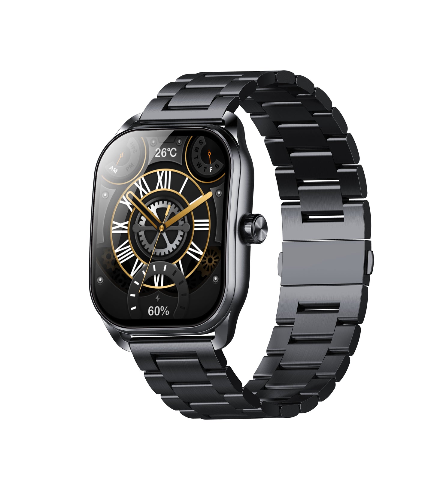 SENBONO Smartwatch JX629 curved 2.01-inch IPS screen 300mAh battery heart rate and blood oxygen monitoring Bluetooth 5.3+EDR compatible with Android and iOS