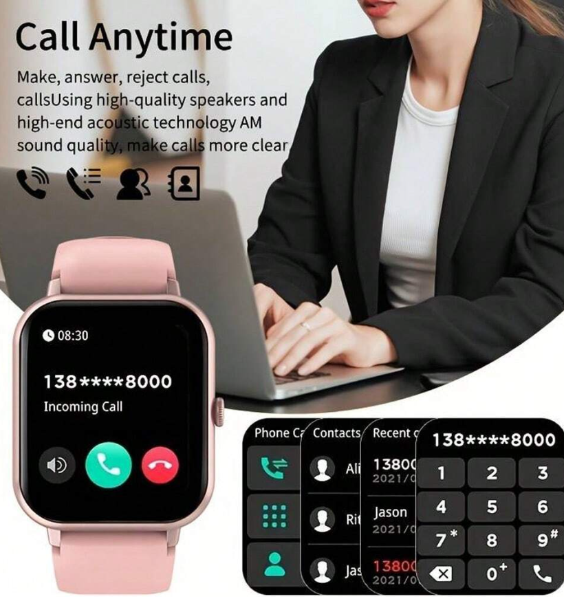 SENBONO ZL54CJ Fashion Smart watch unisex and equipped with wireless call menstrual reminder, heart rate monitoring, IP68 waterproof, one-button SOS rescue
