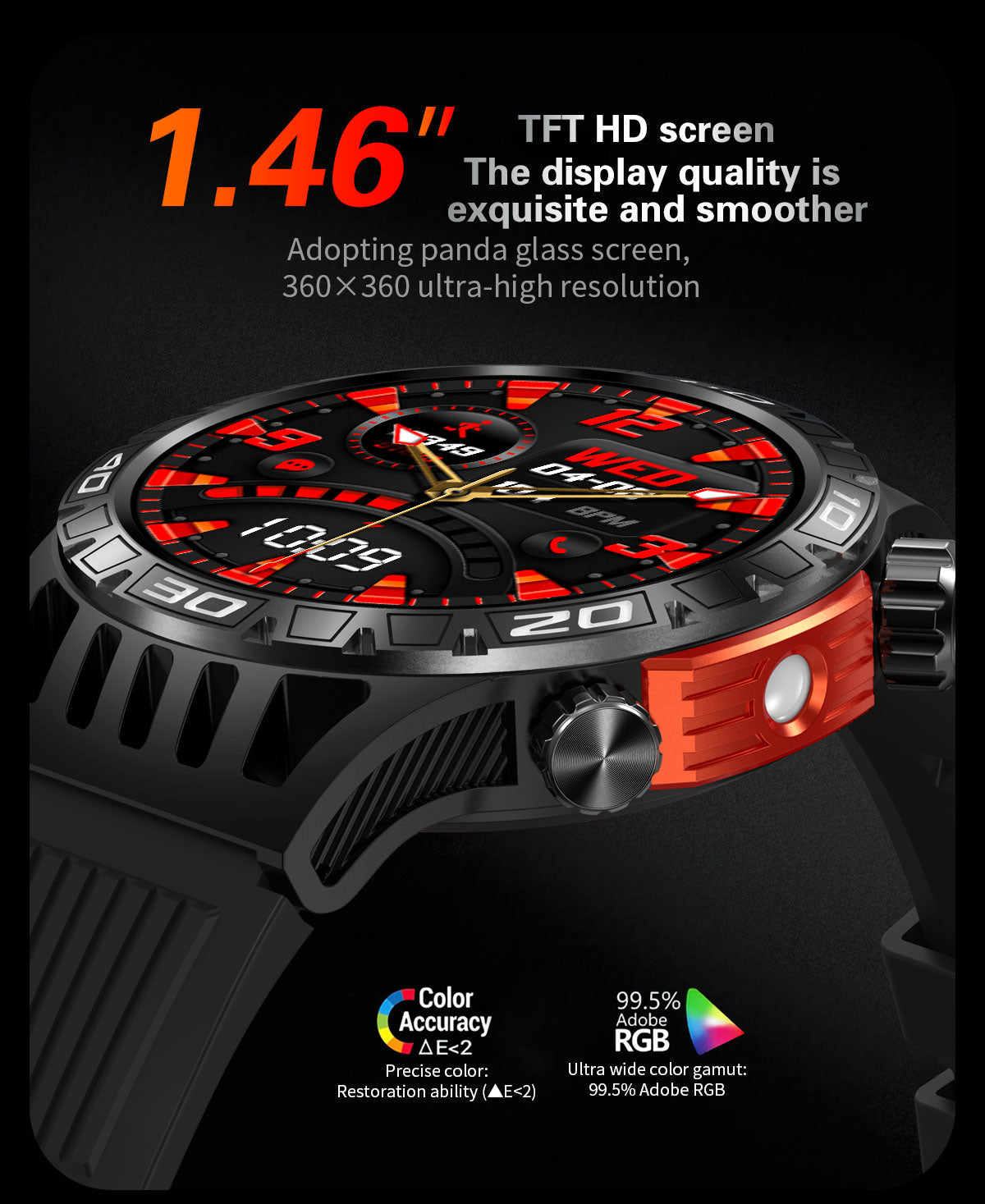 SENBONO HT22 Smart watch has practical Functions such as exercise recording Blood oxygen monitoring Weather query Music playback Payment schedule management etc Providing a one-stop experience