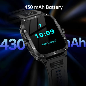 "SENBONO 1.96"" HD Smart Watch – Waterproof, Wireless Call, Multi-Sport Modes, Long Battery Life"