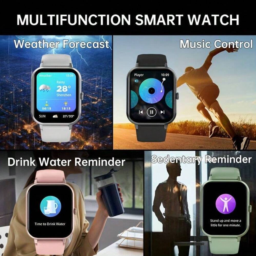 SENBONO ZL54CJ Fashion Smart watch unisex and equipped with wireless call menstrual reminder, heart rate monitoring, IP68 waterproof, one-button SOS rescue