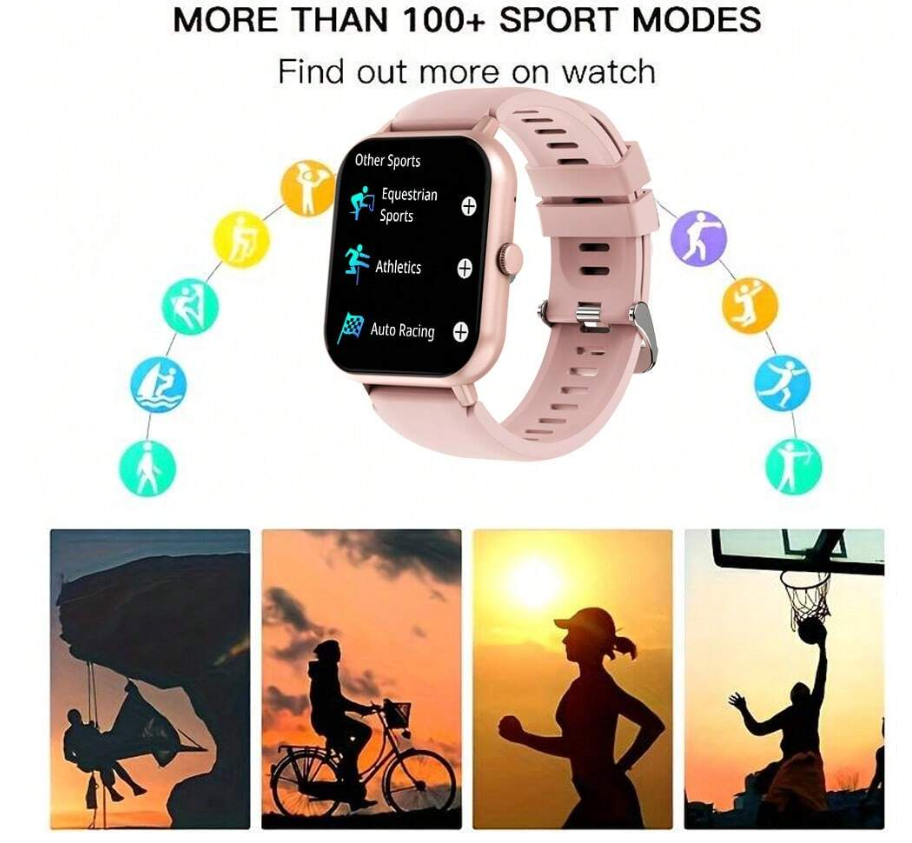 SENBONO ZL54CJ Fashion Smart watch unisex and equipped with wireless call menstrual reminder, heart rate monitoring, IP68 waterproof, one-button SOS rescue