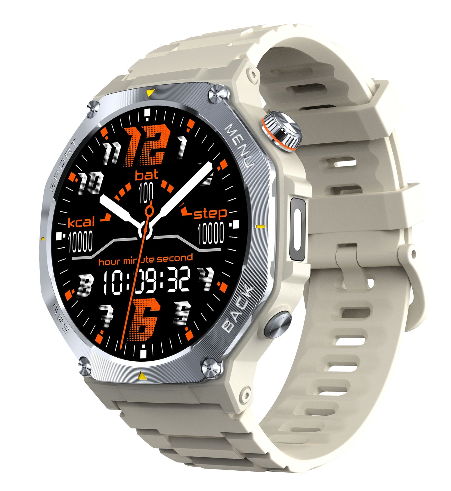 SENBONO Men's Smartwatch V20 with GPS + offline map 1.43-inch touchscreen dual-mode Bluetooth calling instant connection multiple sports modes Ideal for sports and fitness