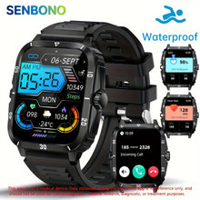 "SENBONO 1.96"" HD Smart Watch – Waterproof, Wireless Call, Multi-Sport Modes, Long Battery Life"