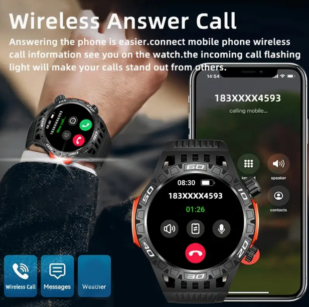 SENBONO HT22 Smart watch has practical Functions such as exercise recording Blood oxygen monitoring Weather query Music playback Payment schedule management etc Providing a one-stop experience
