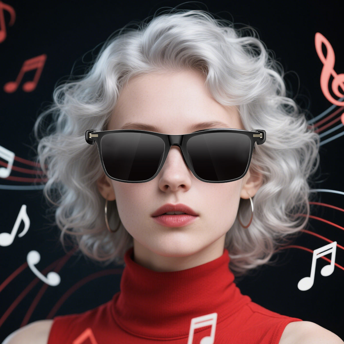 SENBONO Smart glasses MO1 Bluetooth call voice assistant audio listening to music smart sports polarized daily outdoor sunglasses