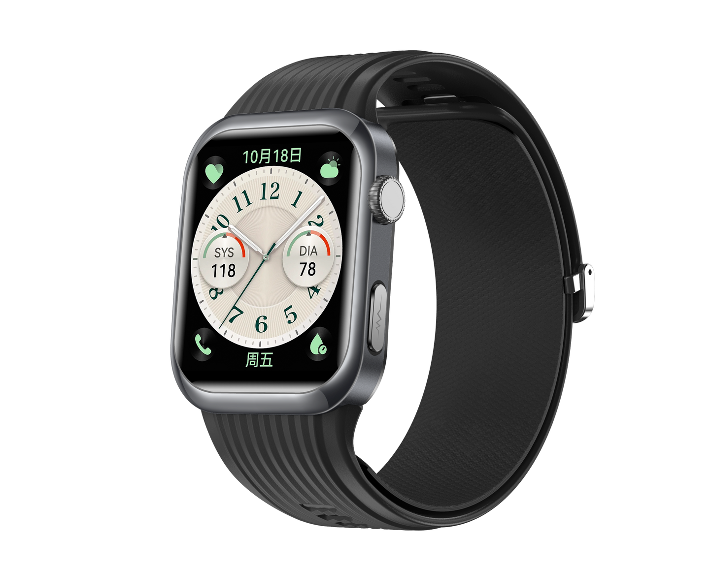 SENBONO MT115 smart watch integrates fitness tracking, wireless calling, air-pump blood pressure measurement, blood oxygen monitoring, and sleep monitoring functions, making it a health-focused smart watch suitable for both men and women.