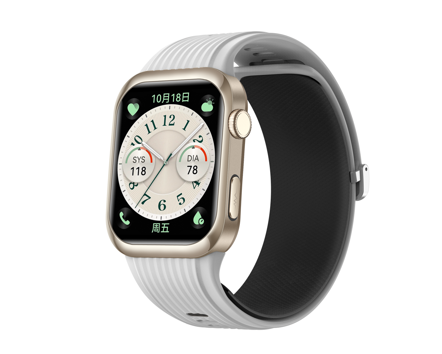 SENBONO MT115 smart watch integrates fitness tracking, wireless calling, air-pump blood pressure measurement, blood oxygen monitoring, and sleep monitoring functions, making it a health-focused smart watch suitable for both men and women.