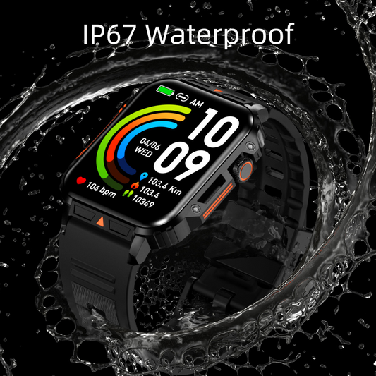 SENBONO Smartwatch L81 encoder 1.95 inches, supports heart rate Blood oxygen and other monitoring, step counting and other functions, two colors optional